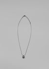 Tutuve Circle Ball Silver Necklace