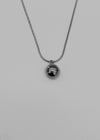 Tutuve Circle Ball Silver Necklace
