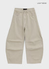 (UNISEX) Lintus Cotton Wide Balloon Pants