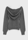 Depth V-neck Slim Hooded Knit