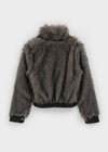 Retyl Two-way Leather Fur Jumper