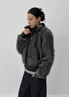 Retyl Two-way Leather Fur Jumper
