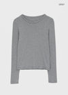 Robe Stripe Fleece Long Sleeve T-shirt