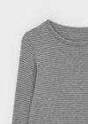 Robe Stripe Fleece Long Sleeve T-shirt