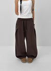 (UNISEX) Nepla Fleece Balloon Wide Banding Pants