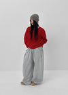 (UNISEX) Nepla Fleece Balloon Wide Banding Pants