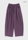 (UNISEX) Nepla Fleece Balloon Wide Banding Pants
