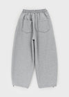 (UNISEX) Nepla Fleece Balloon Wide Banding Pants
