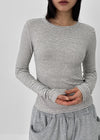 Robe Stripe Fleece Long Sleeve T-shirt