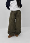 (UNISEX) Nepple Fleece Parachute Banding Pants