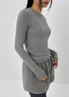 Robe Stripe Fleece Long Sleeve T-shirt
