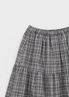 Tog Peach Fleece Check Cancan Long Skirt