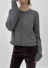 [MADE] Pomelti Frill Knit Cardigan (Wool 50%)