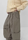 (UNISEX) Jupe Cotton Rivet String Cargo Pants