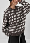 Kumei Striped Collar Knit
