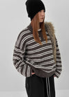 Kumei Striped Collar Knit