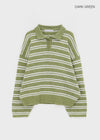 Kumei Striped Collar Knit