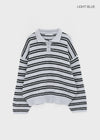 Kumei Striped Collar Knit