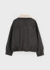 Henret Fur Collar Suede Jumper