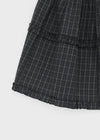 Plushnta Check Frill Midi Skirt