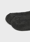 Devon Wool Cashmere Cable Knit Socks