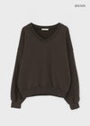 Pobra V-neck Fleece Man-to-man