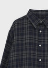 (UNISEX) Dewing Vintage Fleece Check Shirt