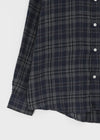 (UNISEX) Dewing Vintage Fleece Check Shirt