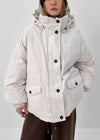 Calette Hooded Duck Down Bomber Padded Jumper