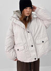 Calette Hooded Duck Down Bomber Padded Jumper