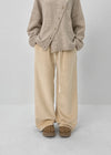 Hotco Mink Fur Velour Banding Pants