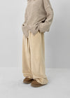 Hotco Mink Fur Velour Banding Pants