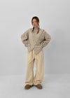 Hotco Mink Fur Velour Banding Pants