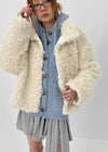 Popipi Unbal High Neck Vintage Fur Jacket