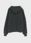 Happing Button Cable Knit Hooded Cardigan