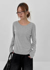 Hechesi Basic Fleece Long Sleeve T-shirt