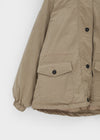 Calette Hooded Duck Down Bomber Padded Jumper
