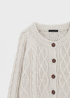 Huing Cable Round Cardigan