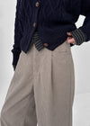 Gyutz Pin Tuck Bonded Corduroy Pants