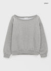 Laveson Fleece Off-shoulder Man-to-man