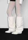 Methone Fur Stiletto Long Boots