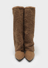 Methone Fur Stiletto Long Boots