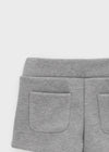 Calom Back Pocket Banding Fleece Shorts