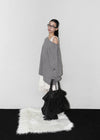 Viet Overfit Boat Neck Mohair Knit