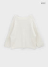 Viet Overfit Boat Neck Mohair Knit