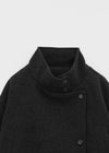Zeoni High-neck Half Coat (31% Wool)