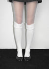 Labecom Ribbed Fur Knee Socks