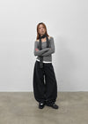 Levitz Fleece Wide Cotton Pants