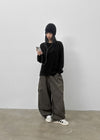 (UNISEX) Roart Fleece Cargo Banding Pants