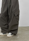 (UNISEX) Roart Fleece Cargo Banding Pants